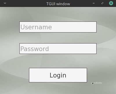 Scalable login screen output